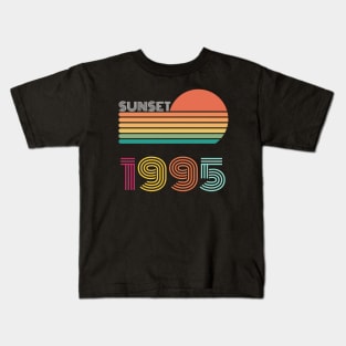 Sunset Retro Vintage 1995 Kids T-Shirt